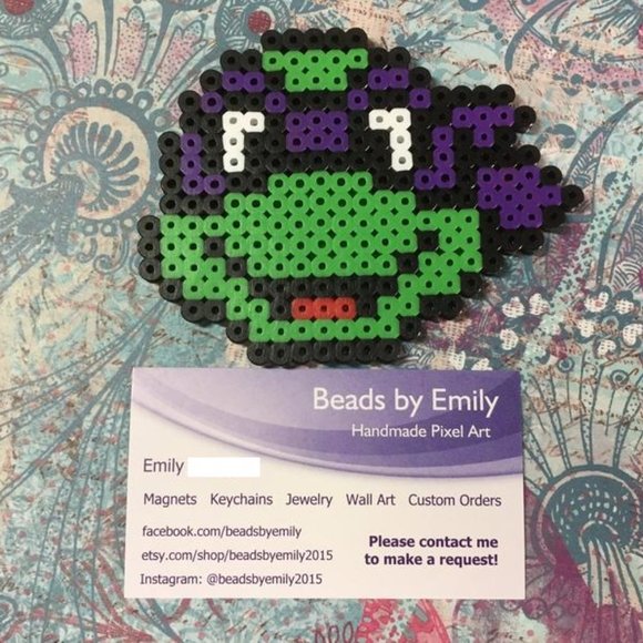 Ninja Turtle Magnets - TMNT Kids Room Decor - Picture 5 of 6